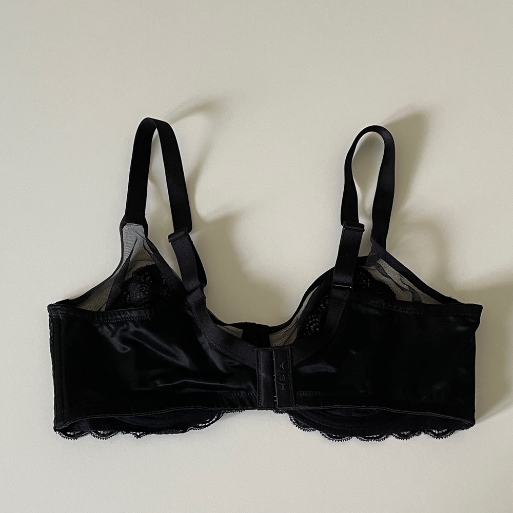 HSIA Underwire Bra Black Lace Mesh